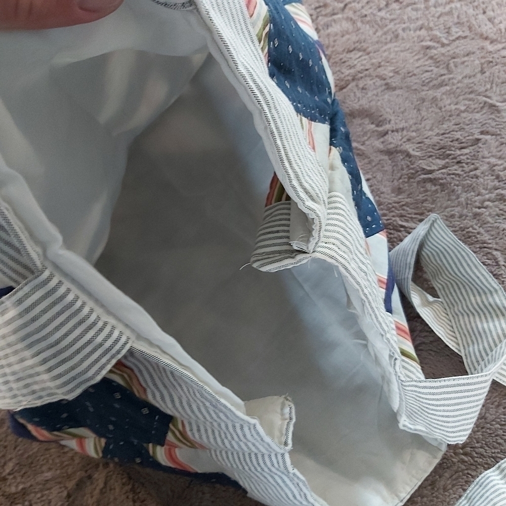handcrafted Patchwork Tote - Picture 3 of 3
